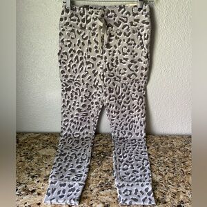 OFFLINE By Aerie Leopard Print Joggers Dark Gray NWT